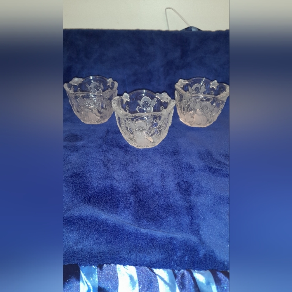 Mikasa set of 3 votive holders